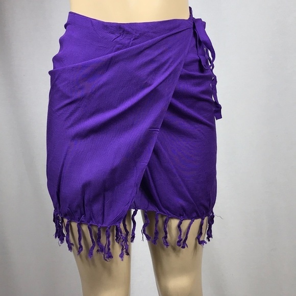 Zuliana Purple 100% Rayon Skirt Made in USA New With Tags - Picture 1 of 1